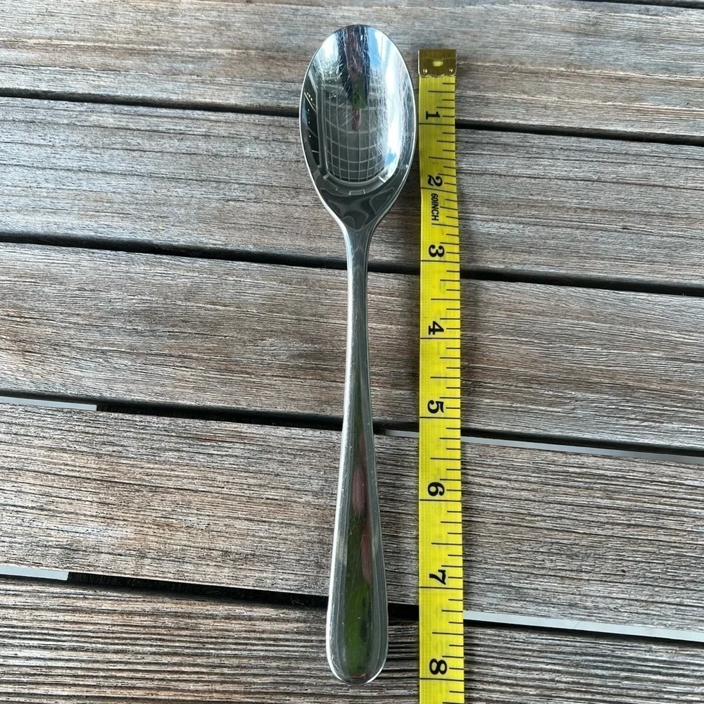 Yamazaki Haataja Japan Aquatique Stainless Steel 4-Piece Soup Spoon Set 8”